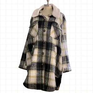 Koolaburra Ugg Sherpa Collar Shacket Women’s size XXL NWT